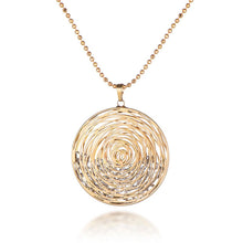 Load image into Gallery viewer, Rose Gold Hollow Flower Pendant Necklace Sweater Long Sweater Jewelry Geometric Crystal Necklace For Women Gift 2018 New Fashion