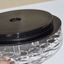 Load image into Gallery viewer, Round 28-Hole Rotating Acrylic Display Stand, Lipstick, Nail Polish, Cosmetic Contact Lens Display Stand