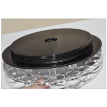 Load image into Gallery viewer, Round 28-Hole Rotating Acrylic Display Stand, Lipstick, Nail Polish, Cosmetic Contact Lens Display Stand