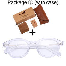 Load image into Gallery viewer, Round Acetate optical Transparent eyeglasses clear lens glasses fake frame spectacle Retro myopia optical Men Women prescription