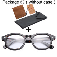 Load image into Gallery viewer, Round Acetate optical Transparent eyeglasses clear lens glasses fake frame spectacle Retro myopia optical Men Women prescription