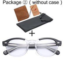 Load image into Gallery viewer, Round Acetate optical Transparent eyeglasses clear lens glasses fake frame spectacle Retro myopia optical Men Women prescription