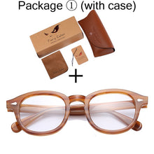 Load image into Gallery viewer, Round Acetate optical Transparent eyeglasses clear lens glasses fake frame spectacle Retro myopia optical Men Women prescription