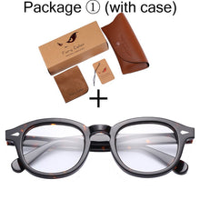 Load image into Gallery viewer, Round Acetate optical Transparent eyeglasses clear lens glasses fake frame spectacle Retro myopia optical Men Women prescription