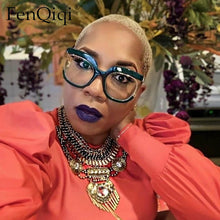 Load image into Gallery viewer, Round Amber Glasses Frame Luxurious  Designer Glasses UV400 Prescription Glasses Unisex Trend Anti Blue Light Glasses