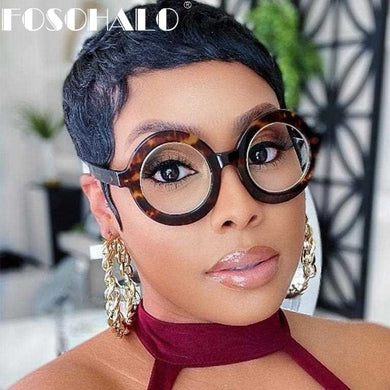 Round Anti Blue Light Blocking Glasses Women Men Optical Glasses Frame Prescription Spectacle Frames Computer Shades Unisex