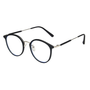 Round Anti Blue Light Computer Glasses Women Men Prescription Reading Ladies 2022 Eyeglasses Frame Radiation Protection Lens