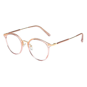 Round Anti Blue Light Computer Glasses Women Men Prescription Reading Ladies 2022 Eyeglasses Frame Radiation Protection Lens