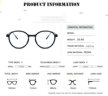 Load image into Gallery viewer, Round Anti Blue Light Glasses Women Square 2023 Trending Products  Blue Ray Blocking Eyeglasses Men Eyewear