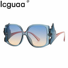 Load image into Gallery viewer, Round Brand Desinger Square Sunglasses Women 2023 Summer Butterfly Vintage Sun Glasses  Eyewear Protection UV400 Lunette De Sole