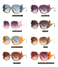 Load image into Gallery viewer, Round Brand Desinger Square Sunglasses Women 2023 Summer Butterfly Vintage Sun Glasses  Eyewear Protection UV400 Lunette De Sole