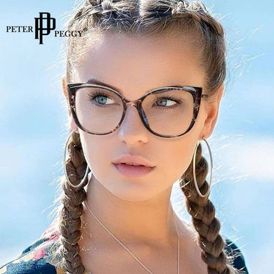 Occhiali da vista rotondi Cae Eye anti luce blu Donna Uomo Occhiali da vista con montatura in metallo sfumato a molla Occhiali ottici trasparenti a luce blu femminili 