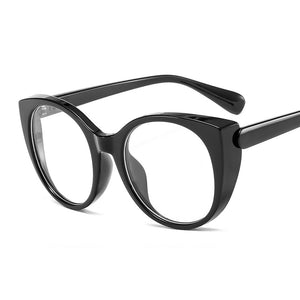 Round Cat Eye Optics Glasses Frames Women Vintage Transparent Lens Glasses Men Prescription Myopia Presbyopic Eyeglasses Frames