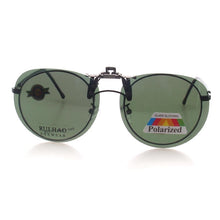 Load image into Gallery viewer, Round Clip on Sunglasses Unisex Glasses Clip Can Be Flip Up Sunglasses Polarized Sun Glasses Men Women Brand Driving Eyewear