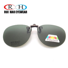 Load image into Gallery viewer, Round Clip on Sunglasses Unisex Glasses Clip Can Be Flip Up Sunglasses Polarized Sun Glasses Men Women Brand Driving Eyewear
