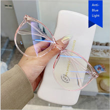 Load image into Gallery viewer, Round Computer Glasses Frame Women Men  Anti Blue Light Transparent Eyewear Blocking Glasses Clear Optical Spectacle Eyeglasses