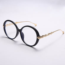 Load image into Gallery viewer, Round Computer Glasses Women Brand Designer Men Anti Blue Eyeglasses Optical Frames Ladies Eyewear Eyeglass Leaf Frame
