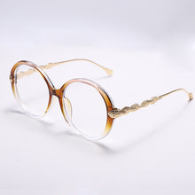 Load image into Gallery viewer, Round Computer Glasses Women Brand Designer Men Anti Blue Eyeglasses Optical Frames Ladies Eyewear Eyeglass Leaf Frame