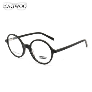 Round Eyeglasses Full Rim Metal Optical Frame Prescription Spectacle Myopia Vintage Eye Glasses Small Face Suitable High Diopter