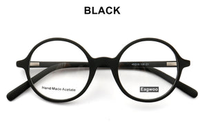 Round Eyeglasses Full Rim Metal Optical Frame Prescription Spectacle Myopia Vintage Eye Glasses Small Face Suitable High Diopter