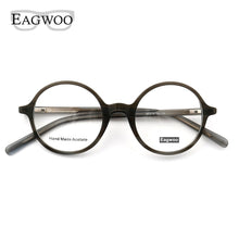 Load image into Gallery viewer, Round Eyeglasses Full Rim Metal Optical Frame Prescription Spectacle Myopia Vintage Eye Glasses Small Face Suitable High Diopter