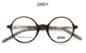 Round Eyeglasses Full Rim Metal Optical Frame Prescription Spectacle Myopia Vintage Eye Glasses Small Face Suitable High Diopter