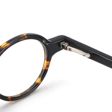 Load image into Gallery viewer, Round Men And Women Acetate Full Rim Small Size Glasses Frame With Spring Hinge For Lenses Myopia Reading Multifocal