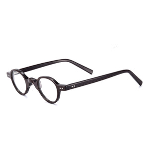 Round Men And Women Acetate Full Rim Small Size Glasses Frame With Spring Hinge For Lenses Myopia Reading Multifocal