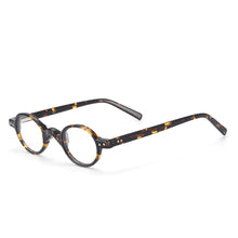 Load image into Gallery viewer, Round Men And Women Acetate Full Rim Small Size Glasses Frame With Spring Hinge For Lenses Myopia Reading Multifocal