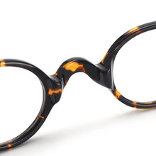 Load image into Gallery viewer, Round Men And Women Acetate Full Rim Small Size Glasses Frame With Spring Hinge For Lenses Myopia Reading Multifocal