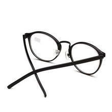 Load image into Gallery viewer, Round Finished Myopia Glasses Women Men Ultralight Black Frame Short-sight  Eyewear Prescription -1.0 -1.5 -2 -2.5 -3 -3.5 -4