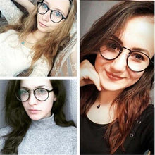 Load image into Gallery viewer, Round Finished Myopia Glasses Women Men Ultralight Black Frame Short-sight  Eyewear Prescription -1.0 -1.5 -2 -2.5 -3 -3.5 -4