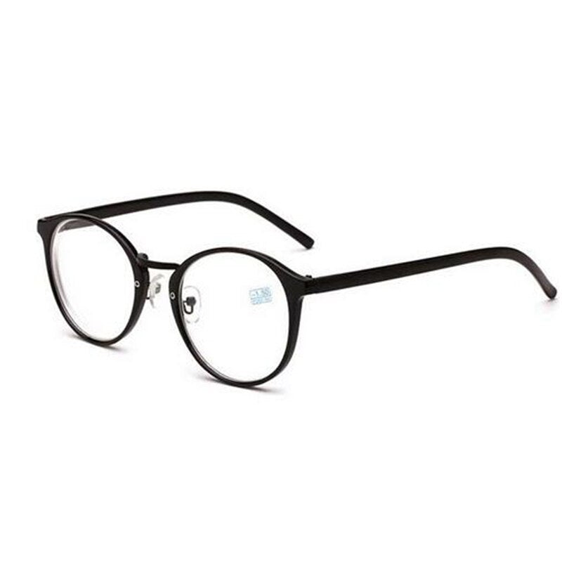 Round Finished Myopia Glasses Women Men Ultralight Black Frame Short-sight  Eyewear Prescription -1.0 -1.5 -2 -2.5 -3 -3.5 -4