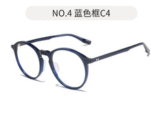 Load image into Gallery viewer, Round Frame with Myopic Glasses Option Glasses Frame Men&#39;s and Women&#39;s High-Density Plate Glasses Frame 1089