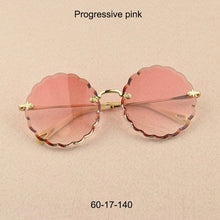 Load image into Gallery viewer, Round Frameless Sunglasses Vintage Women Flower petals Brand Designer Glasses  Female Sun Glasses Sexy Eyewear