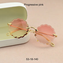 Load image into Gallery viewer, Round Frameless Sunglasses Vintage Women Flower petals Brand Designer Glasses  Female Sun Glasses Sexy Eyewear