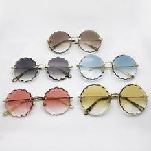 Load image into Gallery viewer, Round Frameless Sunglasses Vintage Women Flower petals Brand Designer Glasses  Female Sun Glasses Sexy Eyewear