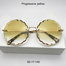 Load image into Gallery viewer, Round Frameless Sunglasses Vintage Women Flower petals Brand Designer Glasses  Female Sun Glasses Sexy Eyewear