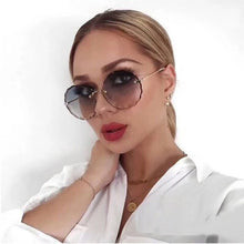 Load image into Gallery viewer, Round Frameless Sunglasses Vintage Women Flower petals Brand Designer Glasses  Female Sun Glasses Sexy Eyewear