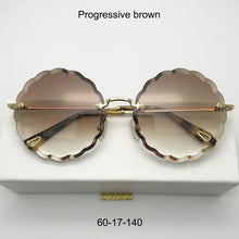 Load image into Gallery viewer, Round Frameless Sunglasses Vintage Women Flower petals Brand Designer Glasses  Female Sun Glasses Sexy Eyewear