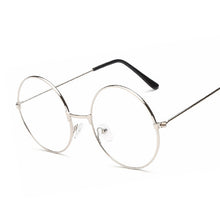 Load image into Gallery viewer, Round Glasses Frame Classic Vintage Metal Eyeglasses Transparent Lens Eyewear Retro Bookworm Spectacle