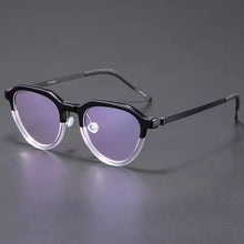Carica l&#39;immagine nel visualizzatore di Gallery, Round Glasses Frame Men Ultralight Screwless Titanium Optical Prescription Eyeglasses Myopia Eyewear 1046 Denmark Brand 2023 New