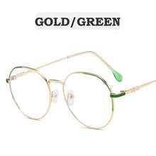 Carica l&#39;immagine nel visualizzatore di Gallery, Round Glasses Frame Men Women Vintage Prescription Eyeglasses Frame Myopia Optical SpectacClear Frame Ocules blue light Eyewear