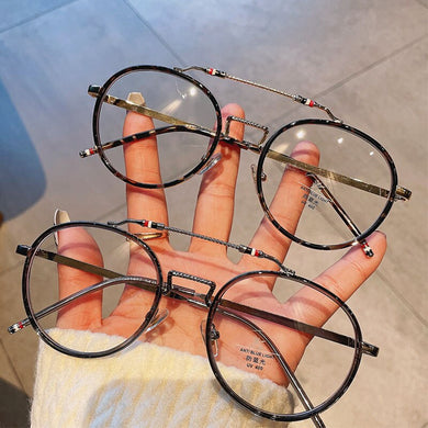 Round Glasses Frame Optical Lenses For Women Vintage Metal Transparent Eyeglass frames Woman's Eyeglasses With Frame