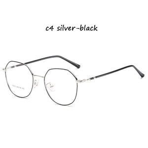 Round Glasses Frame Woman Men Glasses Retro Myopia Optical Frames Metal Clear le ns Black Silver Gold   Eyeglasses Oculos 19053