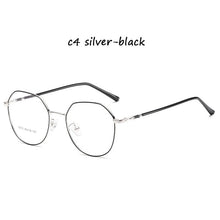 Load image into Gallery viewer, Round Glasses Frame Woman Men Glasses Retro Myopia Optical Frames Metal Clear le ns Black Silver Gold   Eyeglasses Oculos 19053