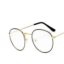 Load image into Gallery viewer, Round Glasses Frame Woman Men Glasses Retro Myopia Optical Frames Metal Clear lens Black Silver Gold Eyeglasses Oculos De Grau