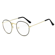 Load image into Gallery viewer, Round Glasses Frame Woman Men Glasses Retro Myopia Optical Frames Metal Clear lens Black Silver Gold Eyeglasses Oculos De Grau