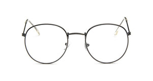 Round Glasses Frame Woman Men Glasses Retro Myopia Optical Frames Metal Clear lens Black Silver Gold Eyeglasses Oculos De Grau
