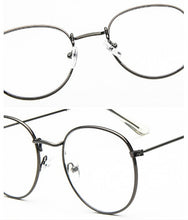 Load image into Gallery viewer, Round Glasses Frame Woman Men Glasses Retro Myopia Optical Frames Metal Clear lens Black Silver Gold Eyeglasses Oculos De Grau